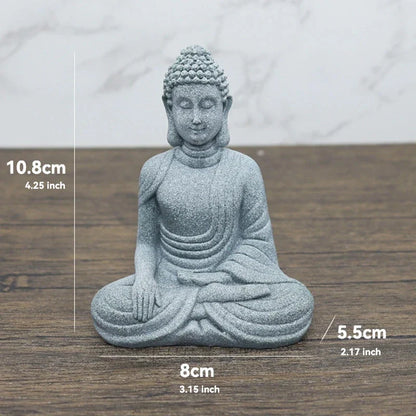 Buddha Stein Statue Kleine Buddhistischen Mönche Tibetischer Buddhismus Figuren Zen Garten Ornament Meditation Zuhause Aquarium Dekoration