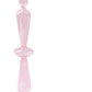 Pink Glass Taper Kerzenhalter
