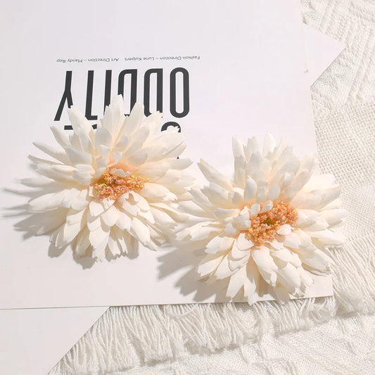 Frendorf | 30 Stück Gerbera Kunstseide Blumen Köpfe – 8CM Hochwertige DIY Blumen für Hochzeit, Dekoration, Kränze und Bastelprojekte