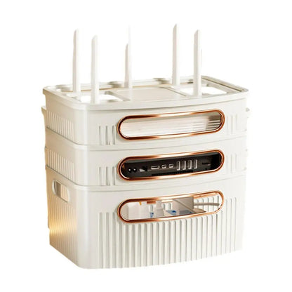 Frendorf | Staubdichtes dekoratives Router-Aufbewahrungskasten-Organizer