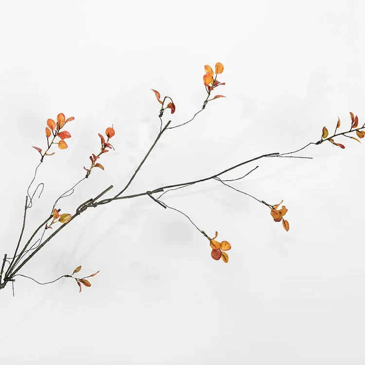 Frendorf | 110 cm Einzelherbstblattpflanzenstrauß – Künstliche Kunststoffblumen zur Bodendekoration, Hochzeit & verwelktes Rattanarrangement