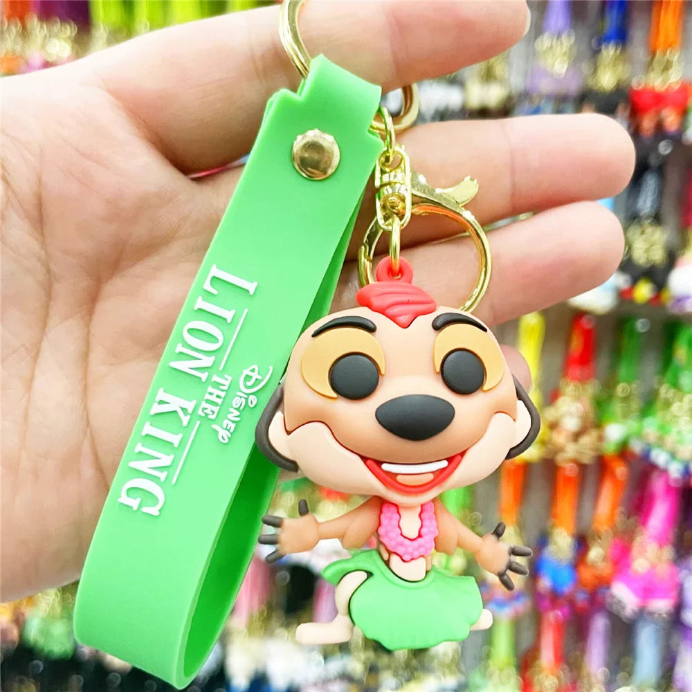 Anime Disney Schlüsselanhänger - Süßer Mickey Mouse, Minnie, Lilo und Stitch Cartoon Schlüsselring, Ornament und Autoanhänger, Perfekte Geschenke für Kinder