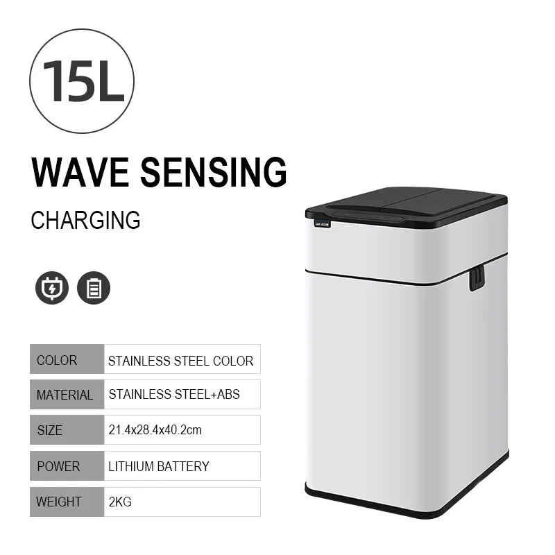 Frendorf | Smart Edelstahl Automatischer Sensor Mülleimer
