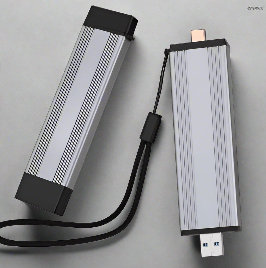 Externe M.2 NVMe SSD Gehäuse | USB 3.1 & USB 3.2 Gen 2, 10 Gbit/s, M-Key Adapter mit JMS583 Chip - Duri