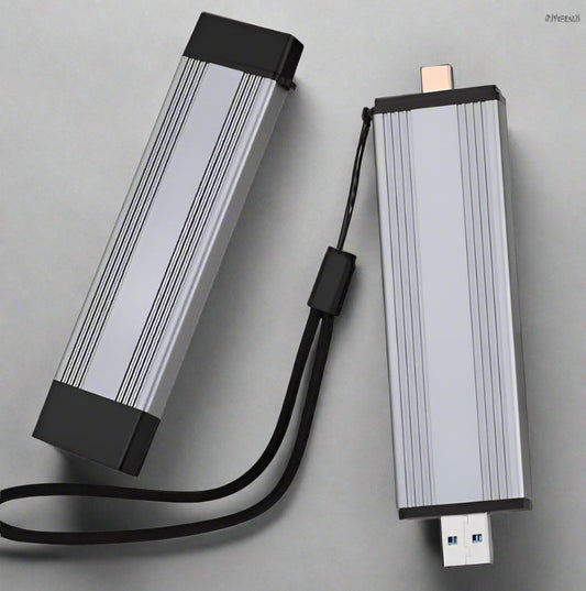 Externe M.2 NVMe SSD Gehäuse | USB 3.1 & USB 3.2 Gen 2, 10 Gbit/s, M-Key Adapter mit JMS583 Chip - Duri