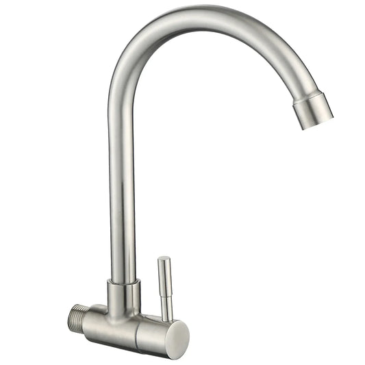 Malka - Drehbarer Moderner Schwarzer Einhand-Kaltwasser-Küchen-Trinkwasserhahn