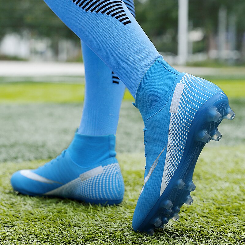 Frendorf | Turf Fußballschuhe Hohe Knöchel Futsal Männer Ag Tf Outdoor Atmungsaktive Fußball Stiefel Rutschfeste Trainer