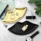 Edelstahl Lippenförmiger Schmucktablett Ring Uhr Halskette Armband Anzeige Tablett Kosmetik Organizer Desktop Ornament Neu