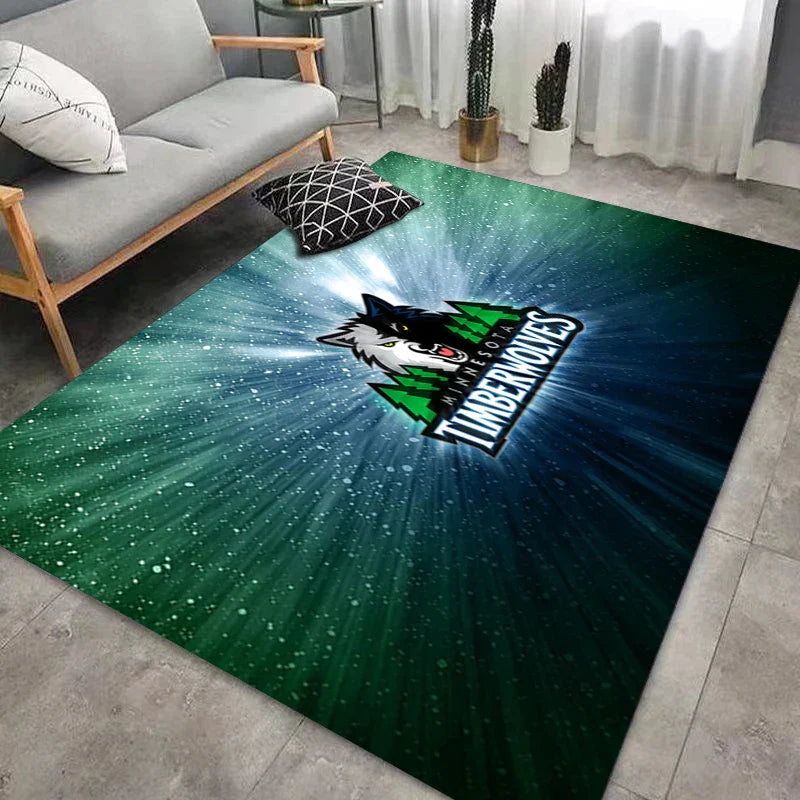 Frendorf | CourtComfort Rutschfester Küchenläufer | Waschbare Basketball-NBA Fußmatte | Teppich für Bad, Wohnzimmer & Flur