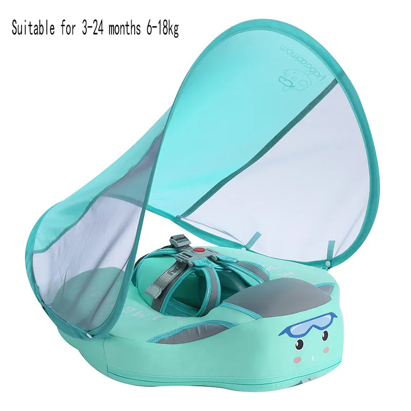 Mambobaby Nicht-aufblasbarer Baby-Schwimmring-Sitz - Poolspielzeug für Jungen und Mädchen - Lustige Accessoires für sicheres Wasser Spielen
