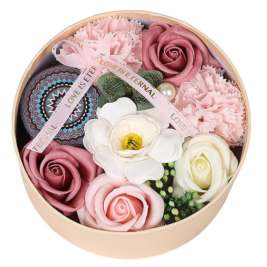 Frendorf | Künstliches Rosen Duftkerze Geschenkschachtel