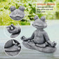 Frog Figurine Resin Zen Yoga Frog Jardin Statue Garden Decoration Outdoor Sculpture Home Decor Indoor Ornaments