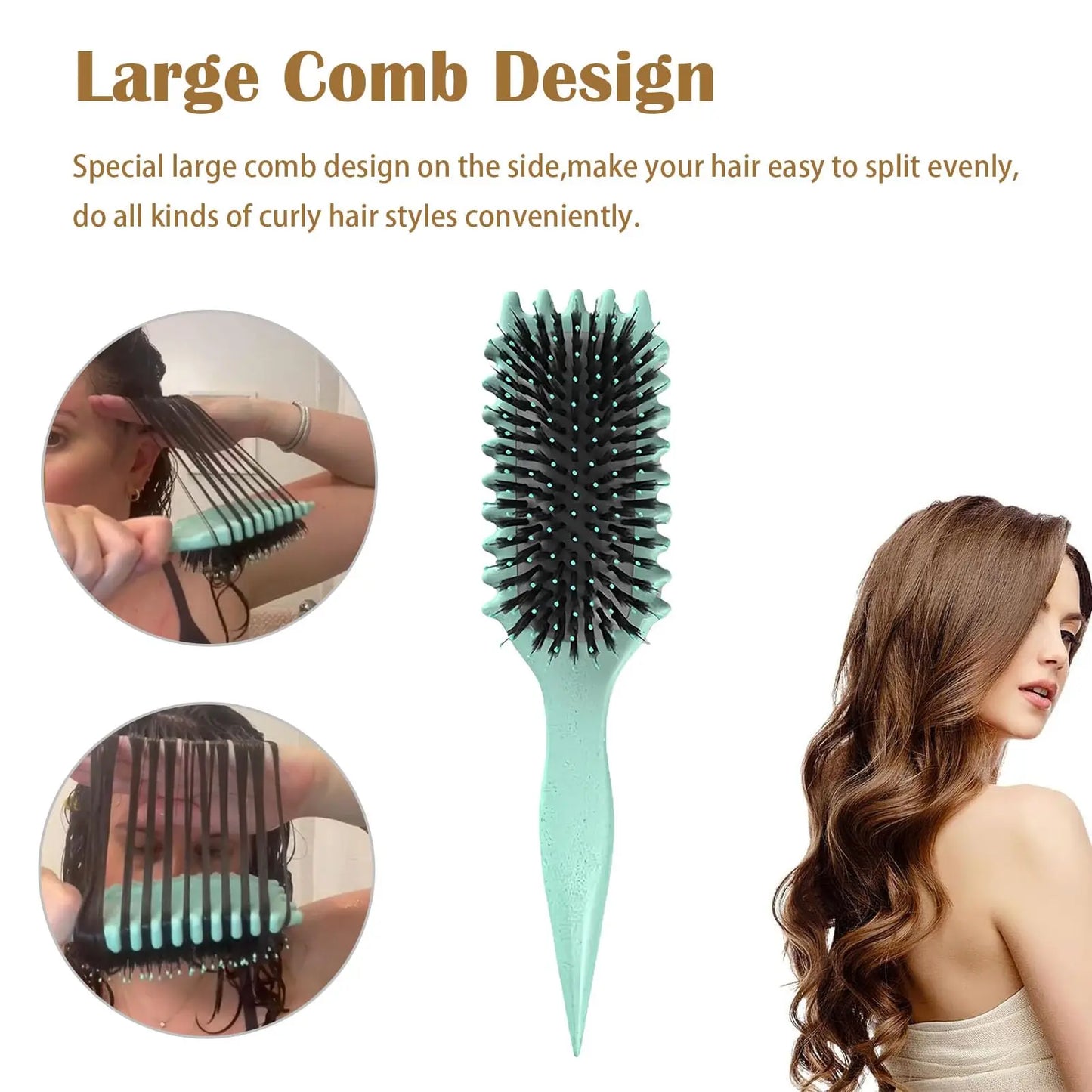 Frendorf | Bounce Curl Define Styling Brush Comb Shaping Herren Damen Reduzieren Zug Curl Trennung Für Definierte Locken