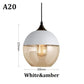 Frendorf | Moderne Glas Pendelleuchte – Retro Deckenlampe für Küche, Esszimmer, Schlafzimmer, Bar, Café und Innendekoration für Tische