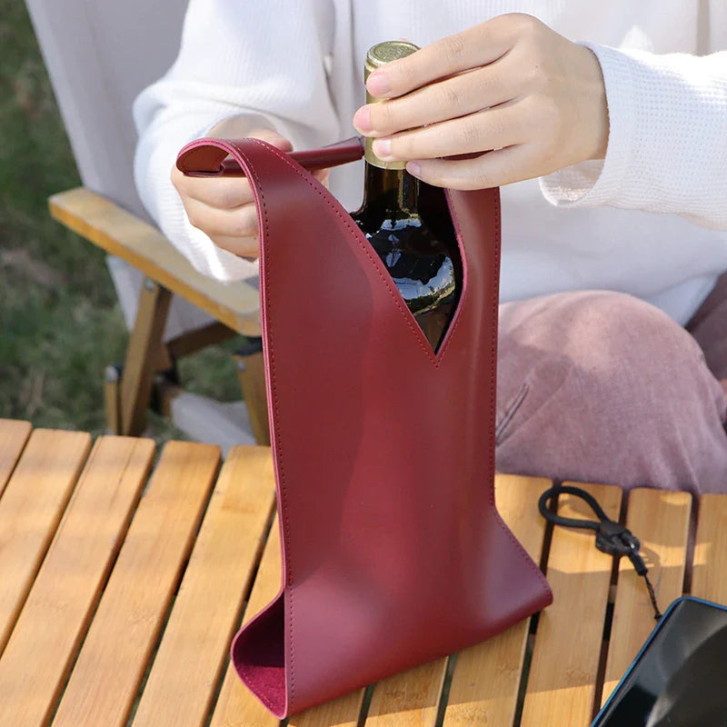 Weinliebhaber Leder Tote