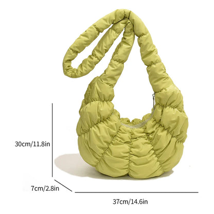 Puff Croissant Schultertasche