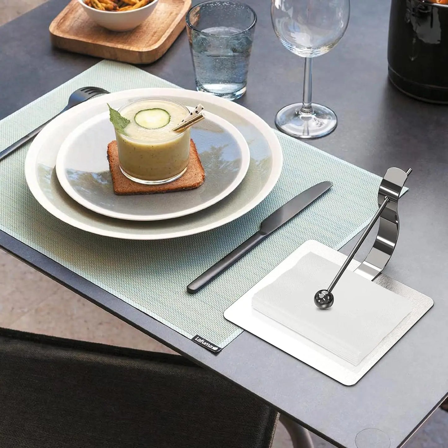 Edelstahl Wippe Serviettenhalter