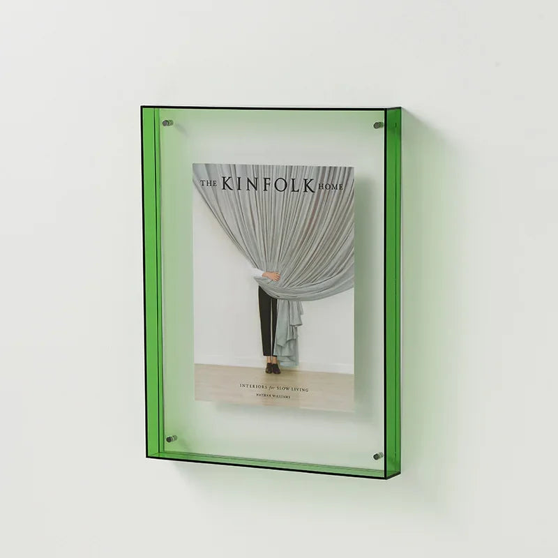 Frendorf | FrameLuxe Doppelseitiger Acrylfoto-Rahmen | Transparent & Modern | Magnetisch | Ideal für Zuhause & Büro