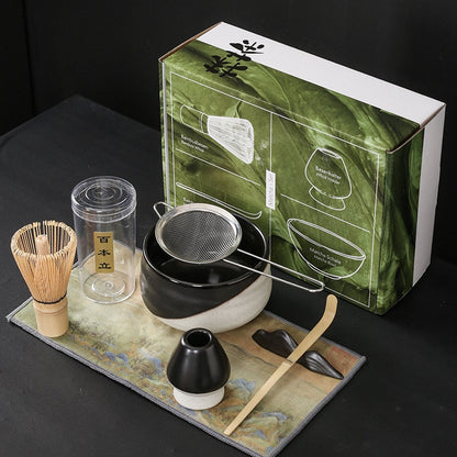Japanischer Matcha, geeignet zum Bürsten einer Schüssel Tee, Schneebesen, Keramik-Ei-Schläger, Matcha für japanische Teezeremonie, Tee-Set manuell