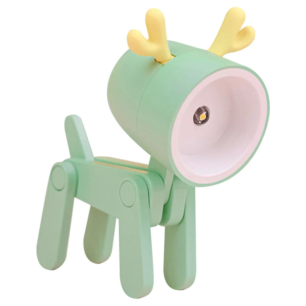 Süße LED-Nachtlampe - Mini-Hund, Hirsch, Dinosaurier Falt-Tischlampe für das Kinderzimmer