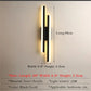 Moderne LED-Wandlampe: Schwarz/Gold Acryl Raumdekoration Licht