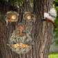 Augen der Natur: Baumgesicht Vogelfutterstation