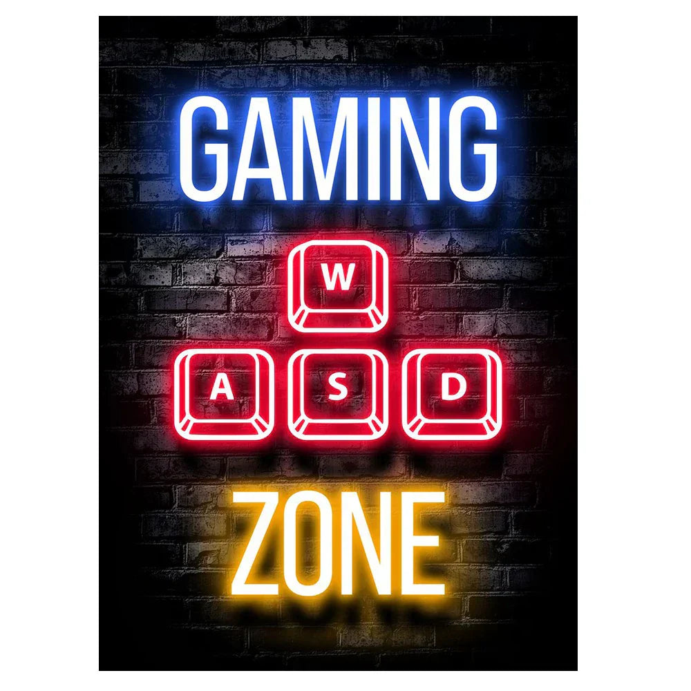 Frendorf | GameVibe Exquisite Gaming Art Poster Leinwanddruck | Hochwertige Wandkunst | Dekoration für Gamer & Spielzimmer