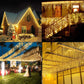 Outdoor Winter Slänger LED Eiszapfen Vorhang Weihnachtsbeleuchtung - Curtcle