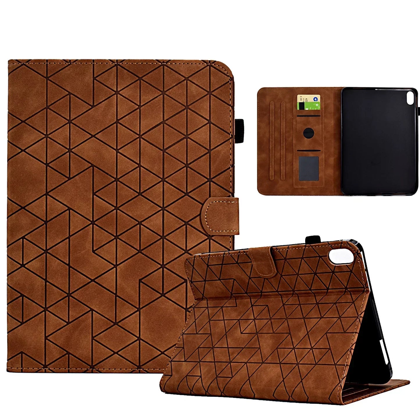 Frendorf | Flip Leder Wallet Case für iPad 10. Generation 2022 10,9, iPad Air 5/4, Pro 11, Mini 6 - Kartensteckplatz, Stoßfest, Sturzsicher Tablet Cover