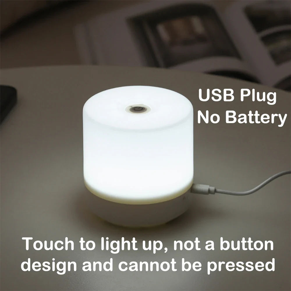Kreative USB Nachttischlampe - Touch-Dimmung LED Nachtlicht für Schlafzimmer & Studentenwohnheim