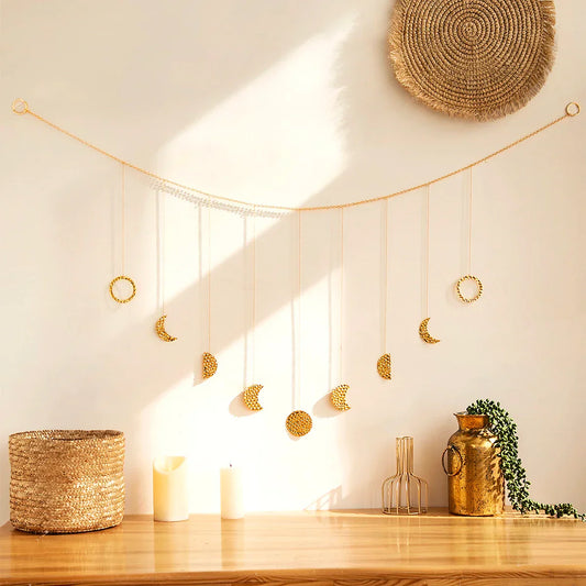 Frendorf | LunarArt Metall Wanddeko Mond | Modernes Wanddesign | Mystische Deko für Zuhause | Zeitloser Blickfang