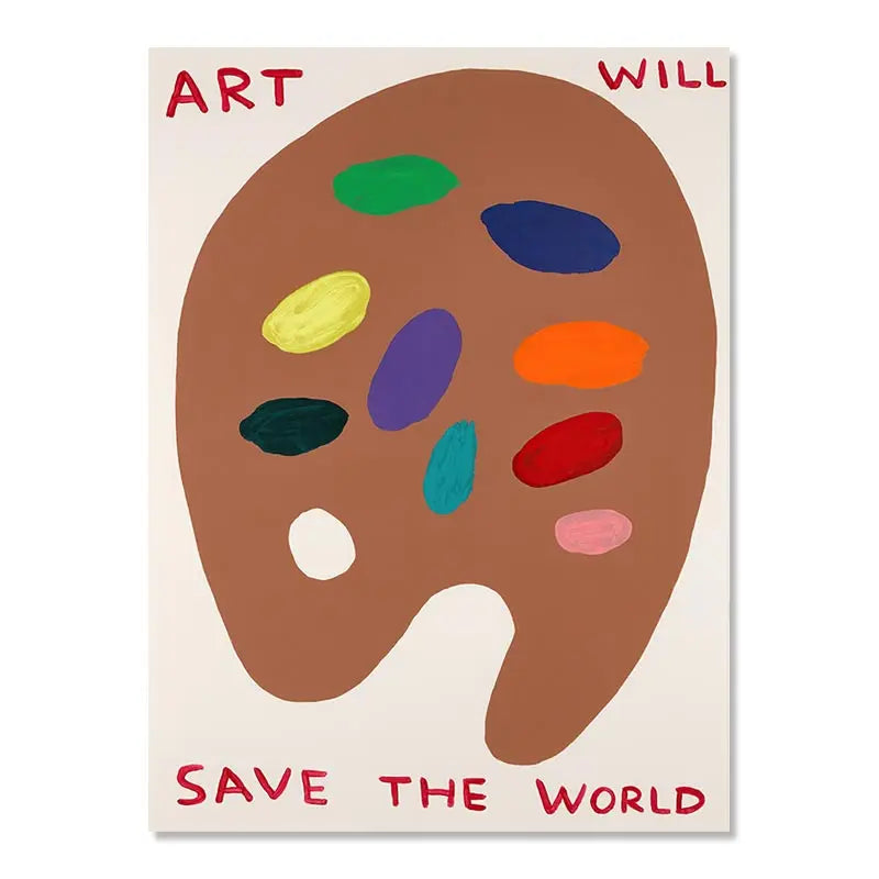 David Shrigley Rabbit Cat Wine Biscuit Train Wall Art Abstract Prints Canvas Painting Nordic Poster Pictures Living Room Decor