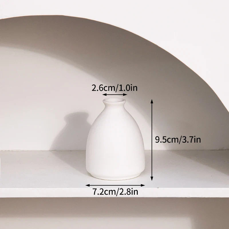Minimalistische Keramik Blumenvase