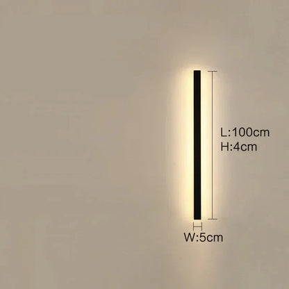 Frendorf | Lunor Moderne Lineare Außenwandleuchte – Metall & Acryl für Terrasse & Eingangsbereich
