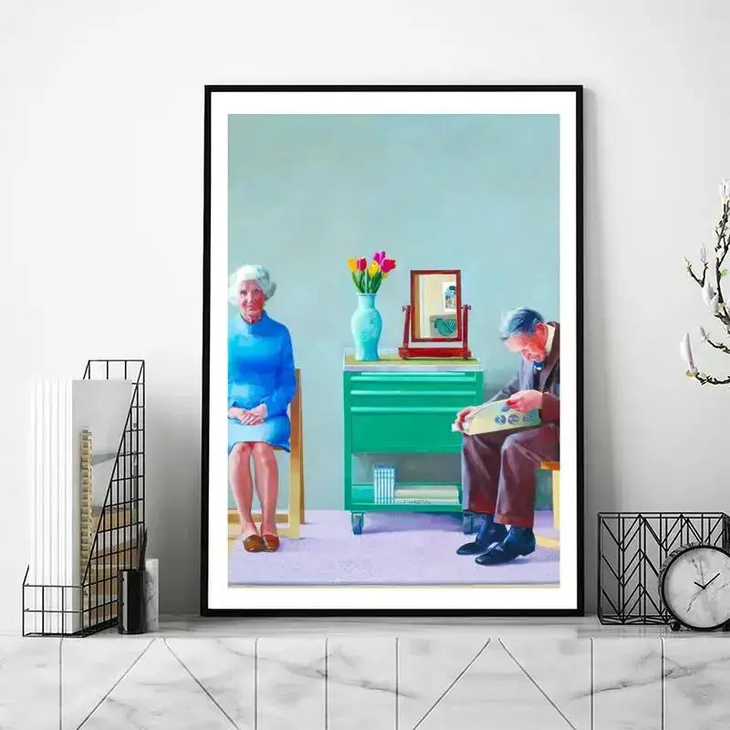 David Hockney Kunst POSTER Poster Drucke Wandbilder Wohnzimmer Heimdekoration