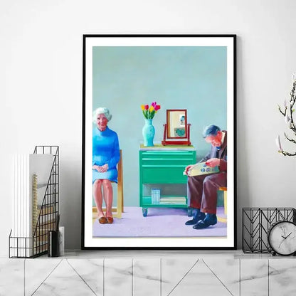 David Hockney Kunst POSTER Poster Drucke Wandbilder Wohnzimmer Heimdekoration