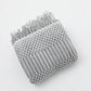 Gemütliche lila Diamant Strickdecke