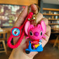 Anime Disney Schlüsselanhänger - Süßer Mickey Mouse, Minnie, Lilo und Stitch Cartoon Schlüsselring, Ornament und Autoanhänger, Perfekte Geschenke für Kinder