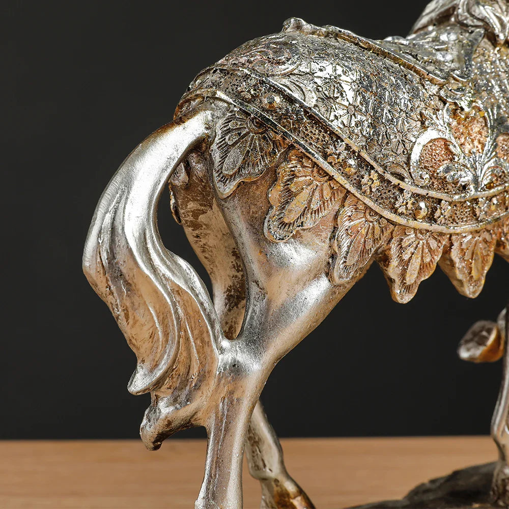 Pferde Statue Harz Skulptur Kunst Ornament Möbel Zuhause Luxus Wohnzimmer Schlafzimmer Büro Schreibtisch Dekoration Nordic Wohnkultur