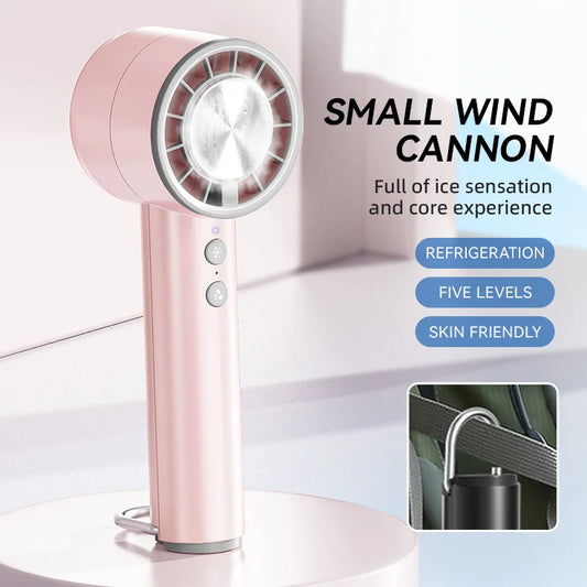 Frendorf | BreezeGo | Mini USB Ventilator | 5 Windstufen | LED-Display | Kompakt & Leicht