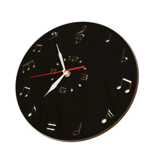 Frendorf | NoteRhythm Künstlerische Wanduhr – Design mit musikalischen Noten für moderne Interieurs