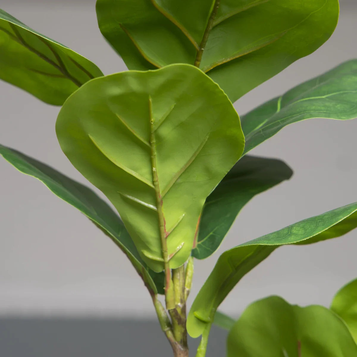 103cm/132cm Künstlicher Ficusbaumzweig Große Fake-Baumwollpflanzen Plastikgummibaumblätter Für Zuhause Garten Büro Raum Dekoration