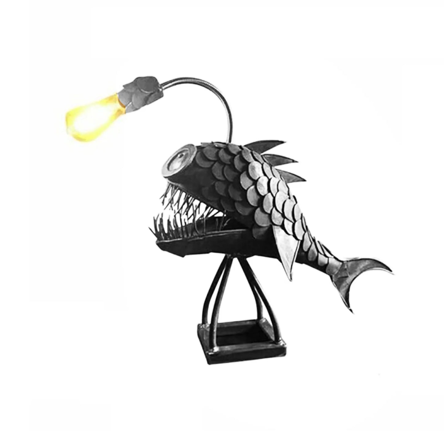 Tischlampe - RusticFish - Anpassbare Beleuchtung - Handgefertigter Künstlerischer Charme