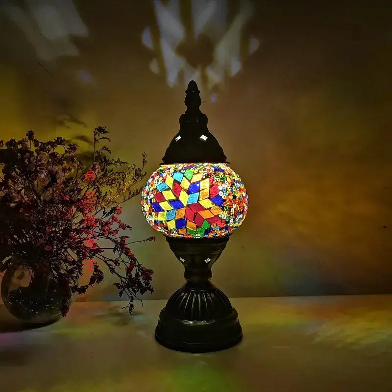 Frendorf | Sanftes Licht der Mosaik-Türkischen Lampe für eine warme Atmosphäre