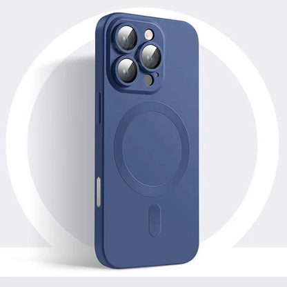 Frendorf | Luxuriöse matte schwarze MagSafe iPhone-Hülle