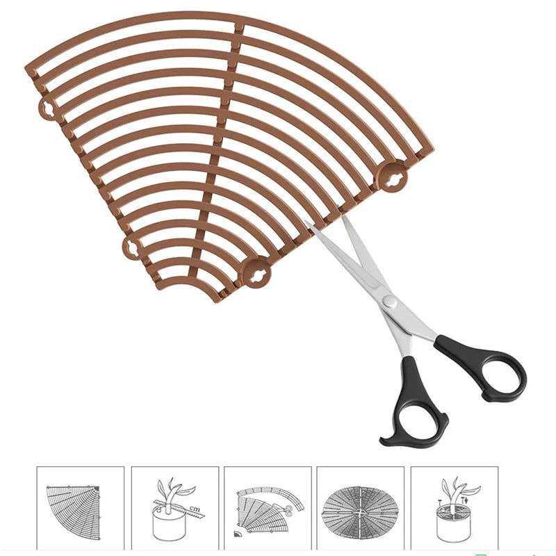 Frendorf | PlantGuard | Topfschutzgitter | Flexibel Zuschnitbar | Schutz Vor Kindern und Haustieren