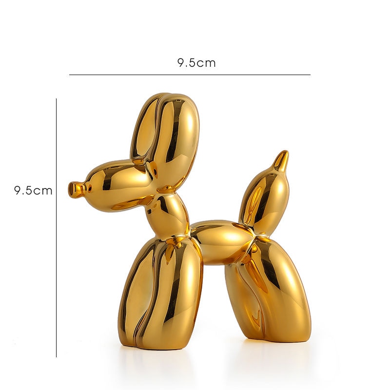 Balloon Dog Sculpture, Balloon Art Statue, Mini Collectible Figurine, Home Decoration, Resin Figure, Desk Accessories, Room Decoration