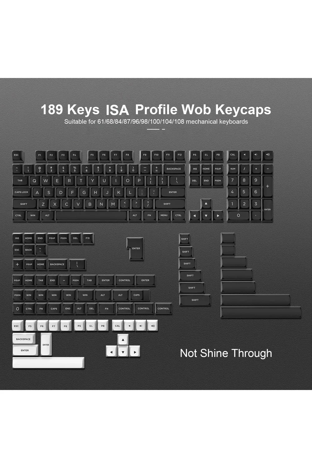 Lila Weiße ISA Keycaps