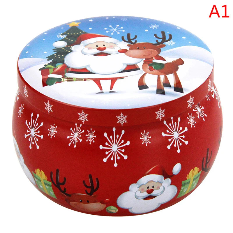 Tragbare Weihnachtsduft Sojawachskerze Dose Geschenkbox
