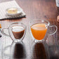 Herz Liebe Form Glas Tasse Doppelwandige Kaffeetassen Isolierte Tee Milch Zitrone Saft Wasser Becher Hitzebeständiges Trinkgeschirr Liebhaber Geschenk